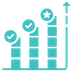Business growth icon illustration